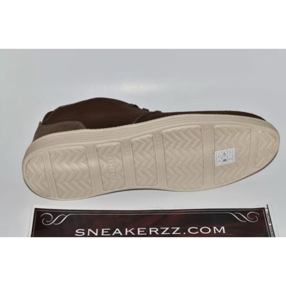 Mens Skechers Status Rolano leather Ankle Boots - Picture 2 of 4